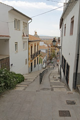 The Cuesta del Realejo in Granada, Spain