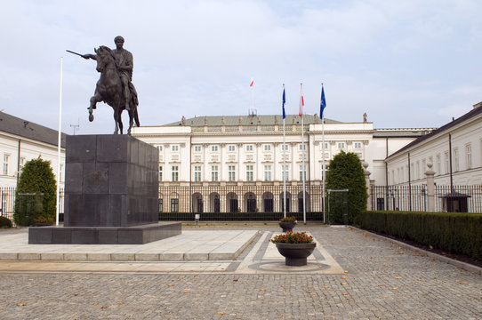 Fototapeta presidential palace Koniecpolski Palace with Prince Józef Poniat