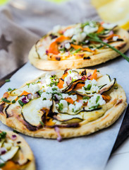 Mini vegetarian pizza