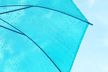 Umbrella and blue sky