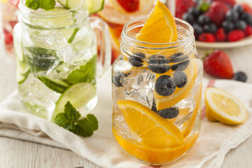 Healthy Spa Water with Fruit