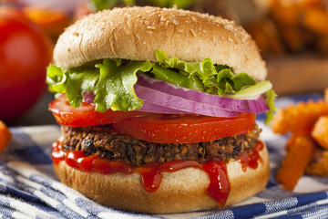 Homemade Healthy Vegetarian Quinoa Burger