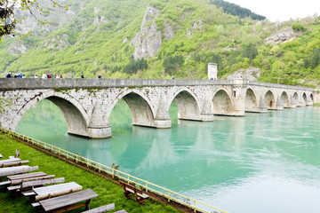Fototapeta premium bridge over Drina River, Visegrad, Bosnia and Hercegovina