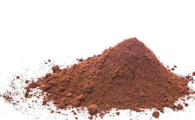 Grounded coffee powder background