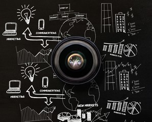Composite image of camera lens