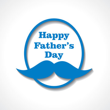 Happy Father's Day greeting card design stock vector