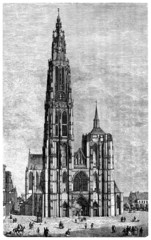 Gothic Cathedral - View 19th century