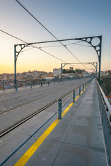Railroad on Dom Luis Bridge