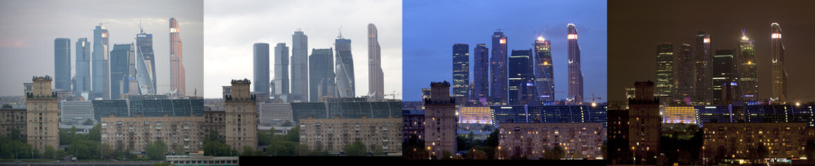Fototapeta na wymiar Moscow City budynków