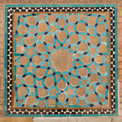 tile panel in mosque