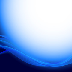 Abstract wavy blue background