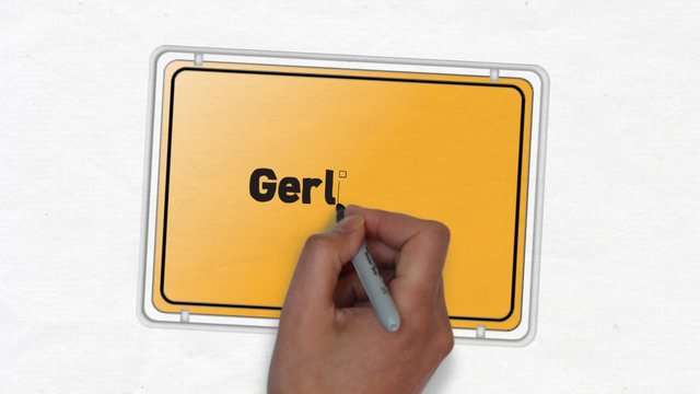 Gerlingen Ortseingangsschild Ortseingang Stadt