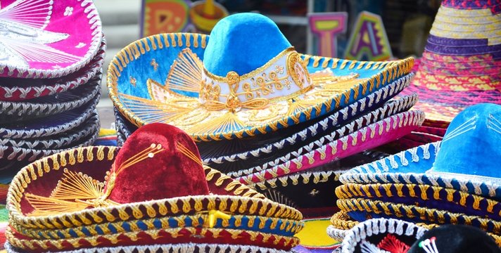 Mexican sombrero hats