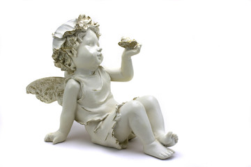 Fototapeta premium angel with butterfly