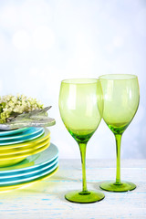 Color table settings, on table, on light background