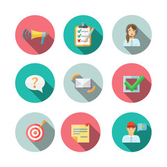 Feedback Web Icons Set