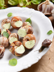 snails with garlic butter