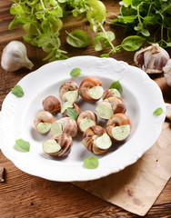 snails with garlic butter