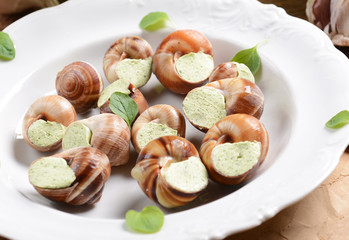 snails with garlic butter