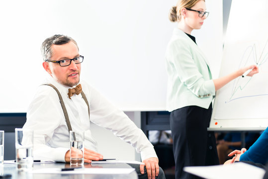 Business - Pr&auml;sentation in einem Team