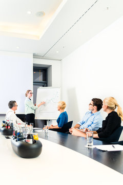 Business - Pr&auml;sentation in einem Team