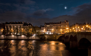 seine river at night