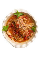 Gourmet meatloaf in a savory sauce