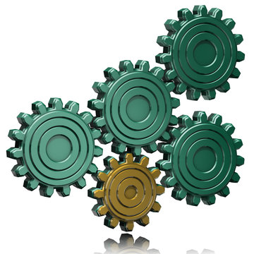 ingranaggi oro verde