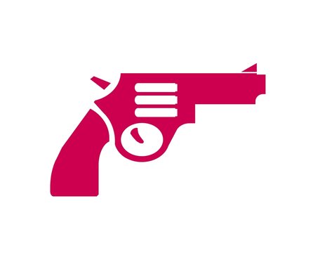 Pistolet, arme à feu rose