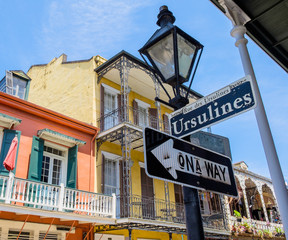 Obraz premium Ursulines street sign