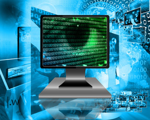 Fototapeta premium The eye of the Internet