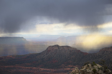 Obraz na płótnie Canvas Storm above Grand Canyon, Arizona, USA