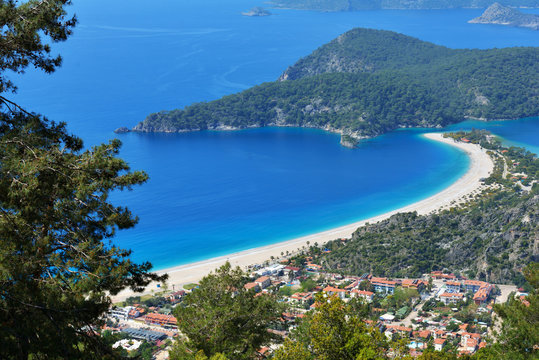 Aerial View Of Oludeniz, Turkey