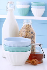 Delicious organic muesli cereal