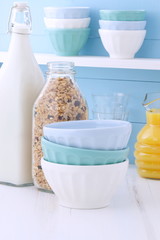 Delicious organic muesli cereal