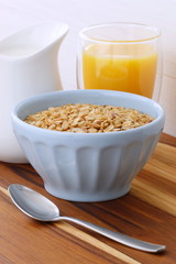 Delicious organic muesli cereal