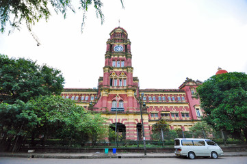 Old colonial palace, Yangon, Myanmar