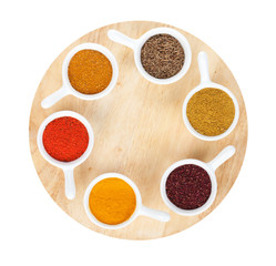 Various spices selection