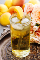 Peach ice tea