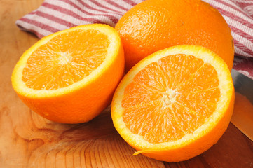 Sliced oranges