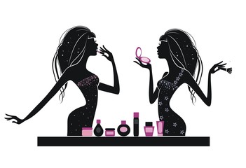 Макияж двух девушек