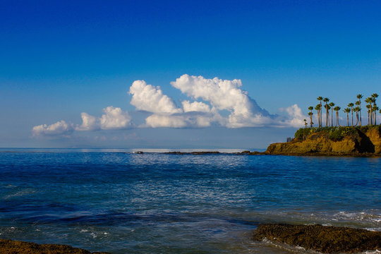 Early sunny morning at the beach