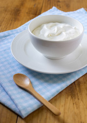 Bowl of Plain Greek Yogurt