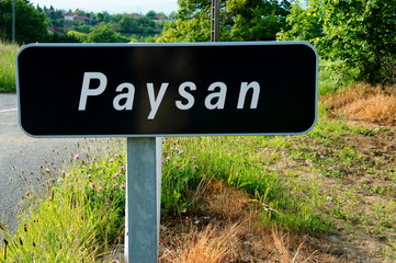 Panneau Paysan