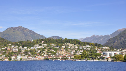 Fototapeta na wymiar Ascona, Altstadt, Seeufer, Lago Maggiore, Tessin, Schweiz