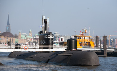russian submarine in Hamburg