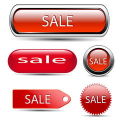 Set of sale icons