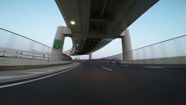 Looping out of Daikoku Futo highway