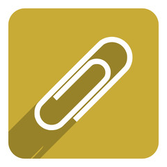 paperclip flat icon