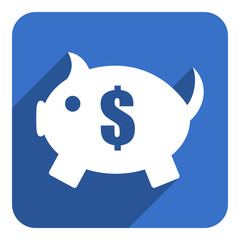 piggy bank flat icon